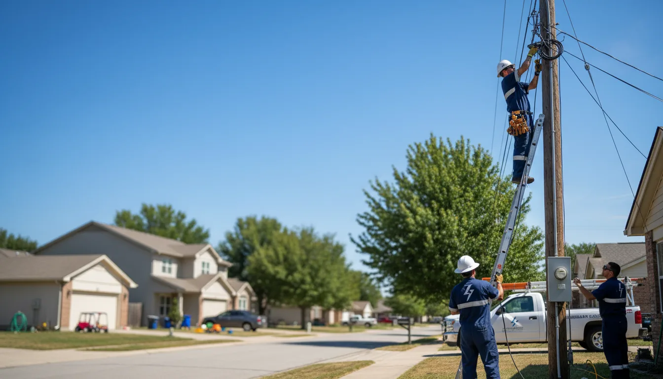 Residential electrician providing installation services in Cornell, IL